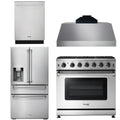 36 Propane Gas Range, Range Hood, Refrigerator, Dishwasher C30257