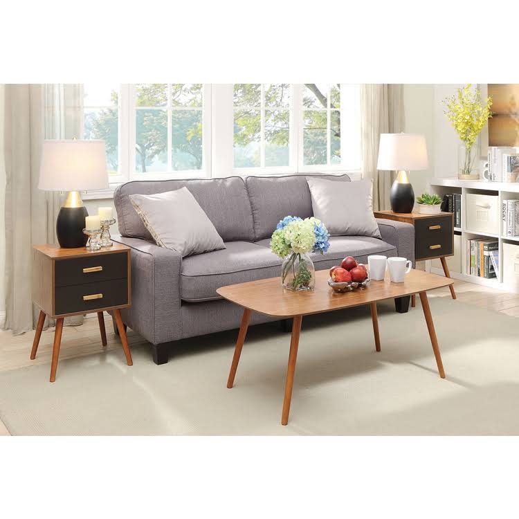 Blue 2-Drawer End Table V46846