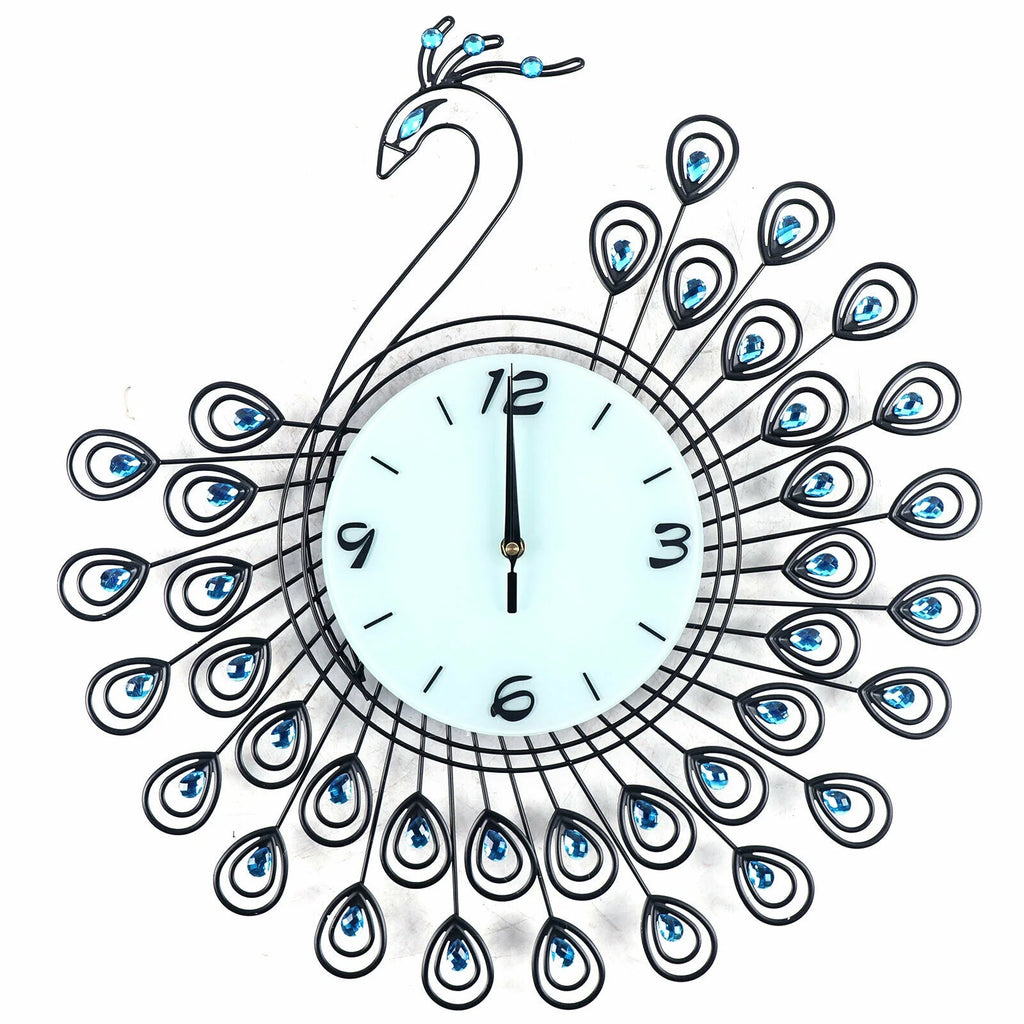 20" 3D Metal Crystal Wall Clock D972