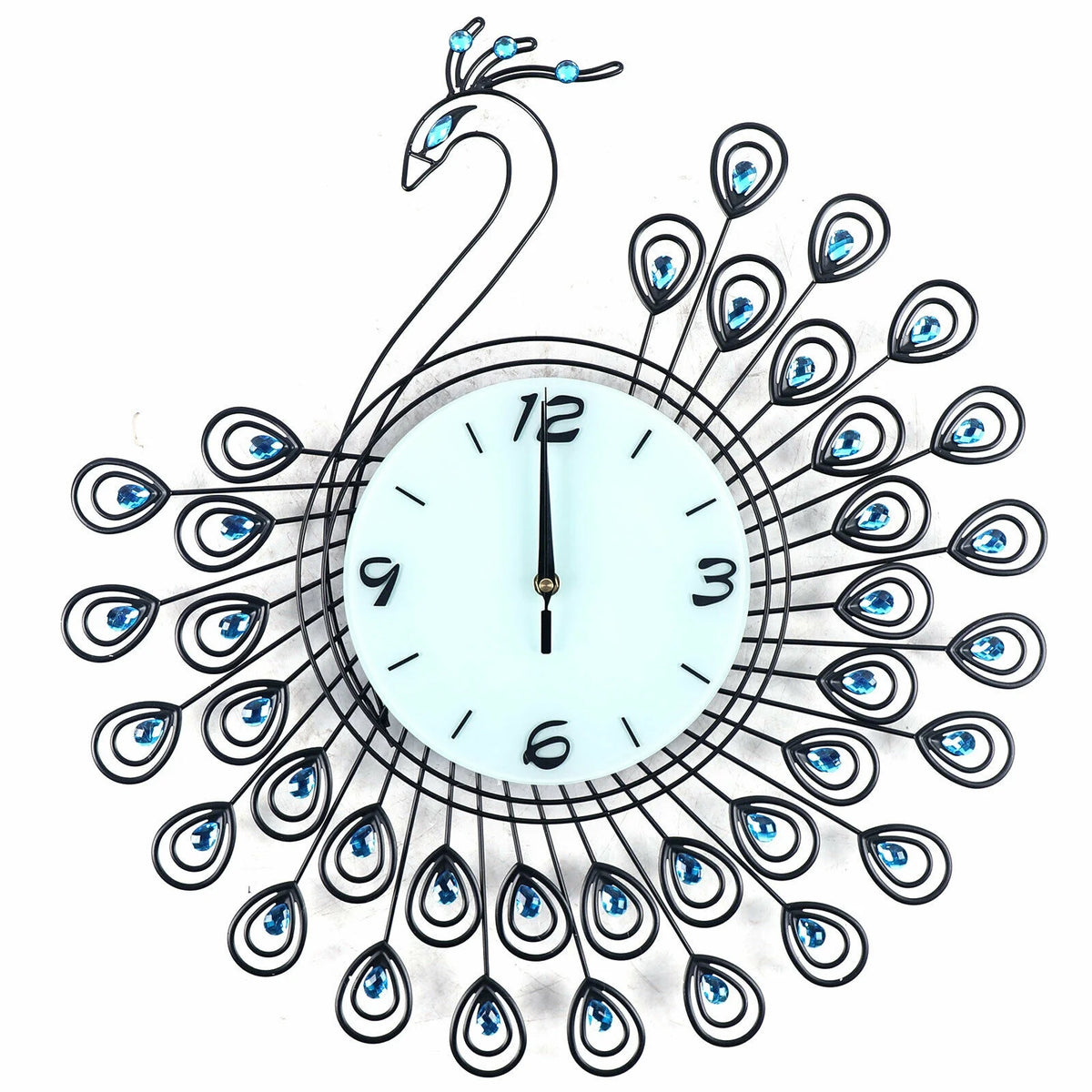20" 3D Metal Crystal Wall Clock D972