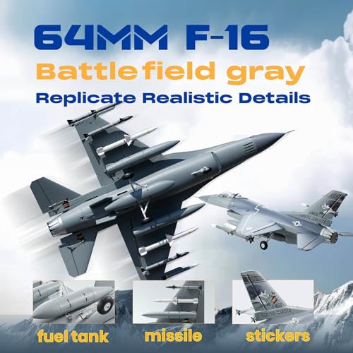64mm EDF Jet Remote Control Airplane Battlefield Gray PNP R148885