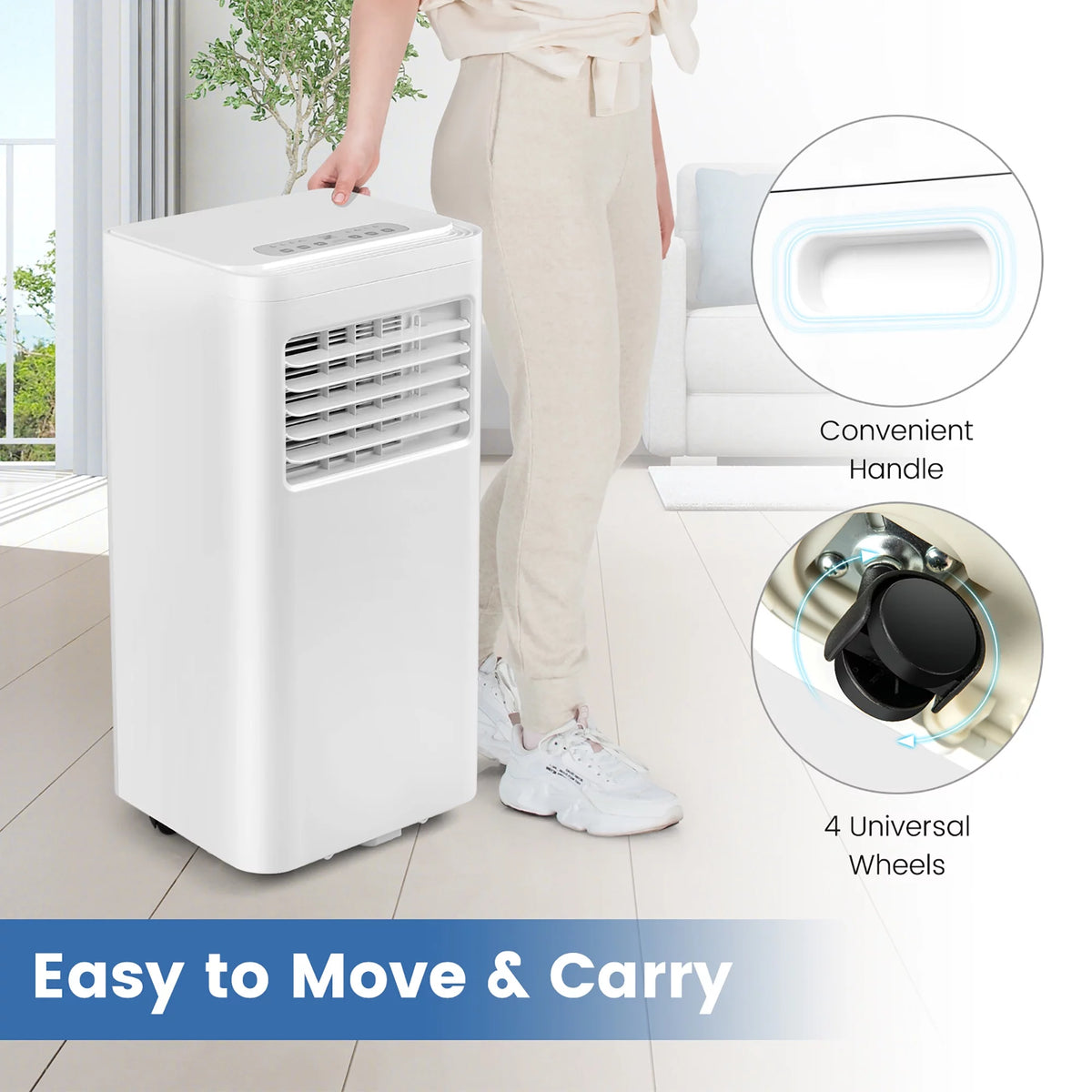 6000 BTU Portable Air Conditioner 3-in-1 O454398