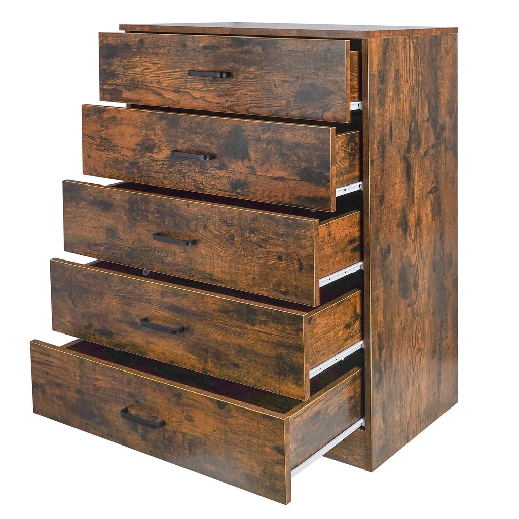 Black 4 Drawer Dresser V187
