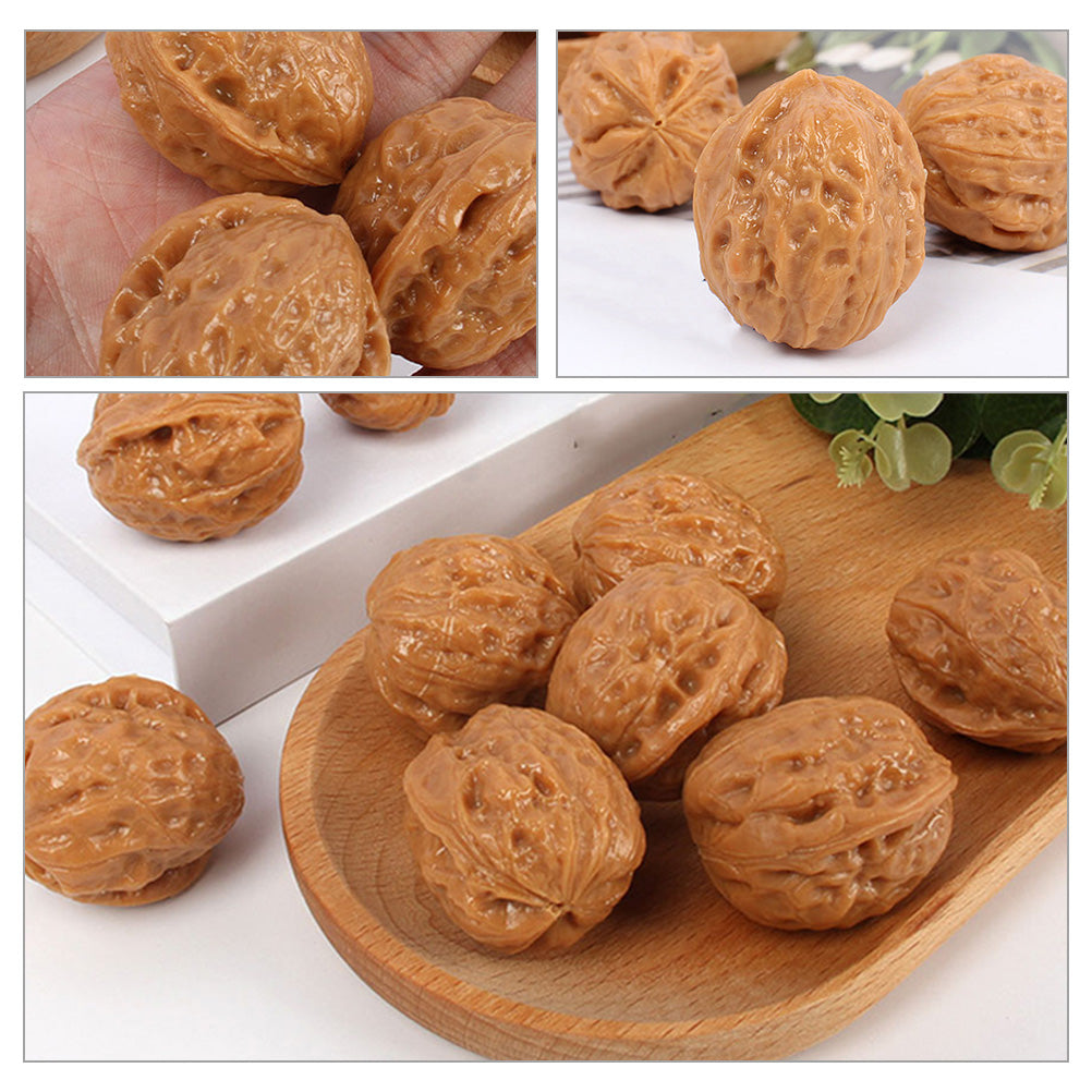 Faux Walnut Photo Prop 12 Pcs Miniature Doll House Artificial Home Decor Ornament C788223