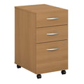 Light Oak 3 Drawer Mobile File Cabinet D106