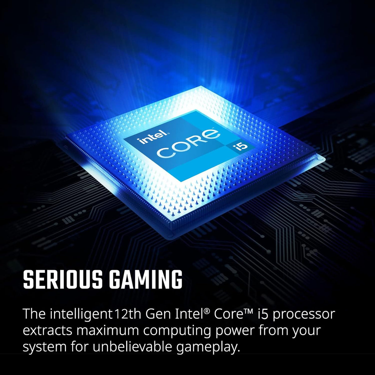 Gaming Laptop with Core i5-12500H, NVIDIA GeForce RTX 3050, and 21.5 Inch Full HD IPS Monitor M7256