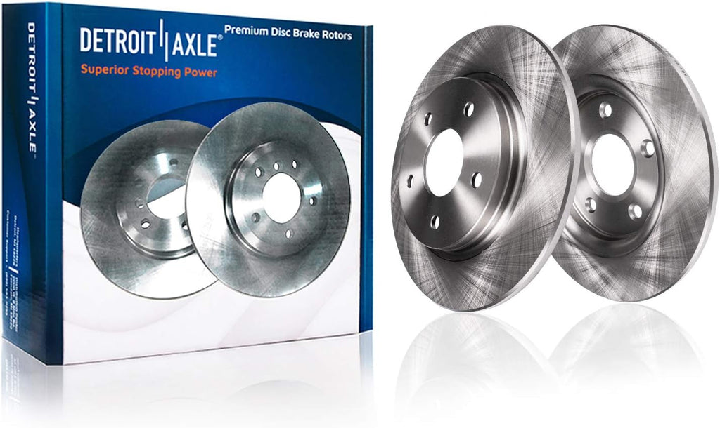 Front and Rear Disc Rotors + Ceramic Brake Pads 8pc Set S815