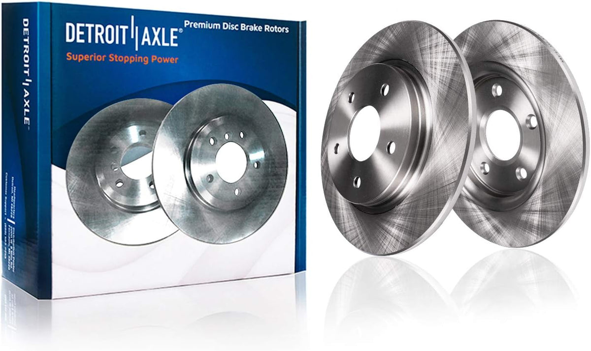 Front and Rear Disc Rotors + Ceramic Brake Pads 8pc Set S815