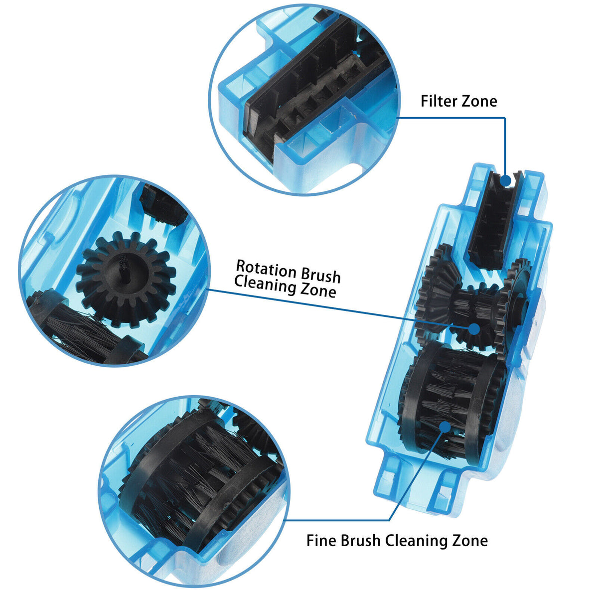 Bicycle Chain Cleaner Cleaning Brush Wheel Kit F986308