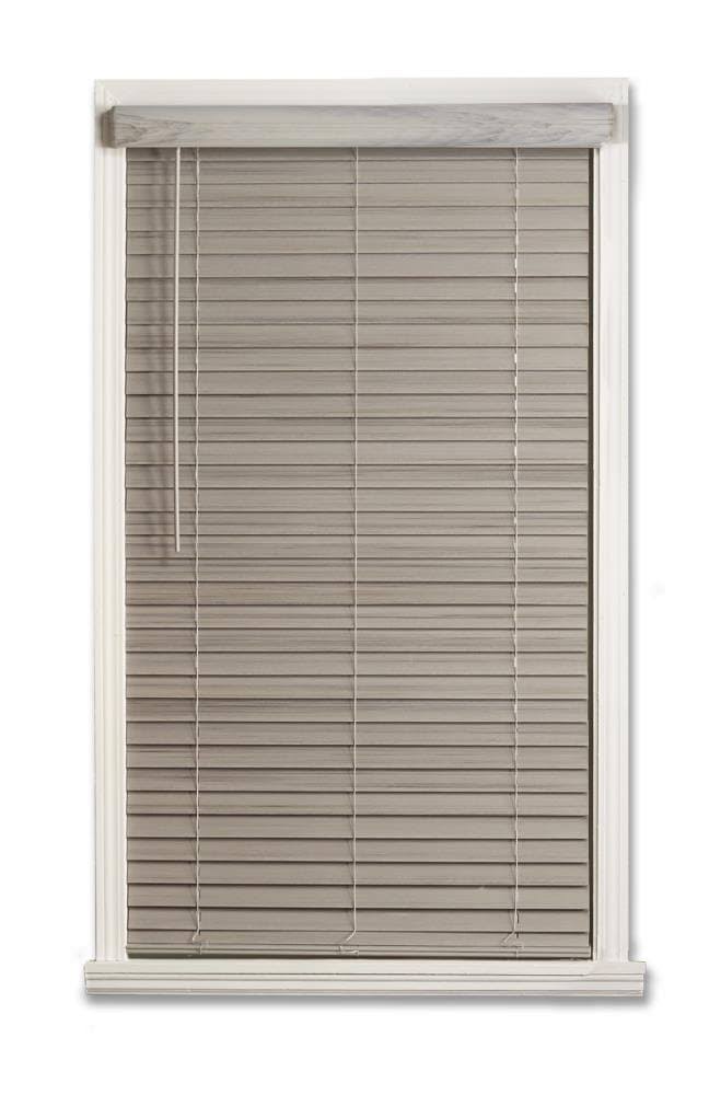 Cordless Faux Wood Room Darkening Horizontal Blind D6121