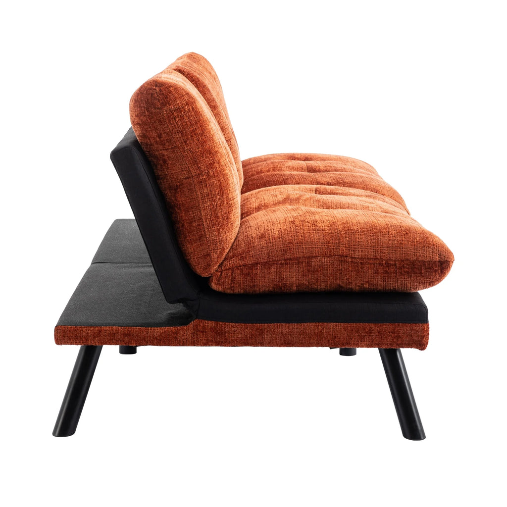 Orange Convertible Sofa Bed N584