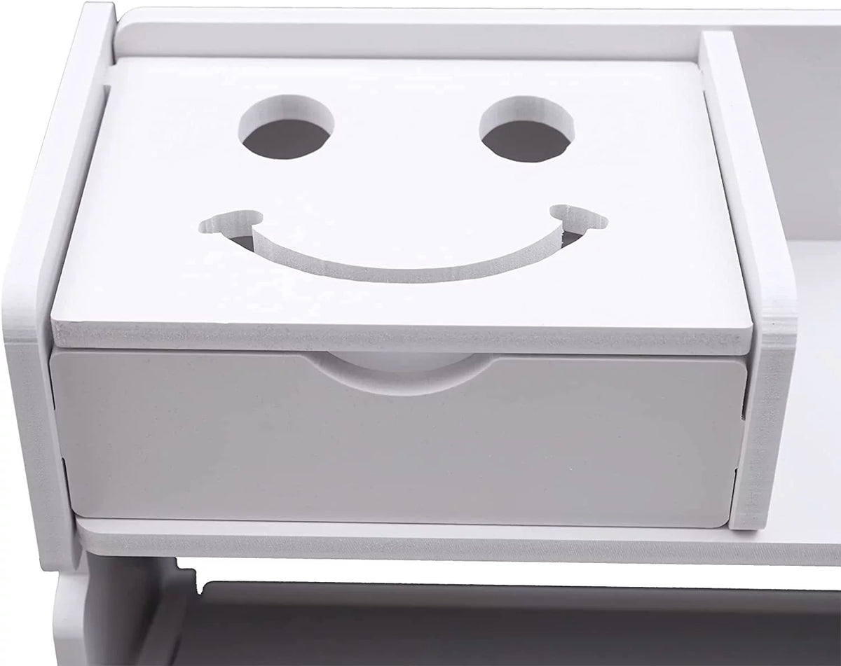 White 2 Tier Shoe Cabinet P357218