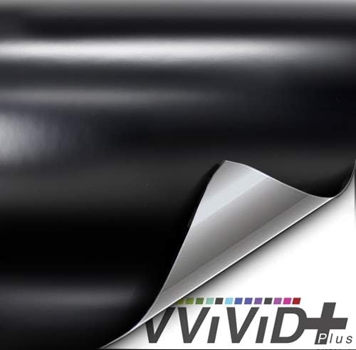 Satin Black Adhesive Vinyl Wrap Film (100ft x 5ft) C773818