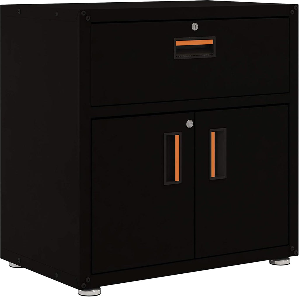 One Drawer Steel Cabinet with 2 Doors F69446