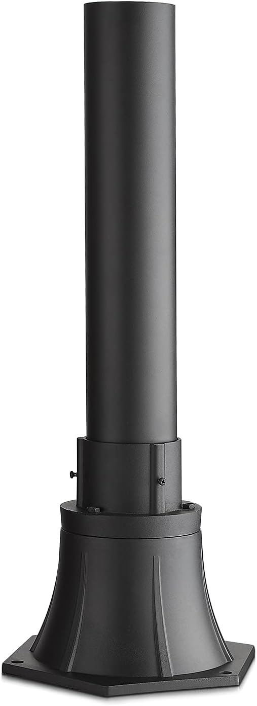 Black Cast Aluminum Post Light Mount Base Adapter, Pack of 2 R8979