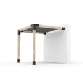 Wall Mount Pergola Kit for 6x6 Wood Posts, Blacks H29245