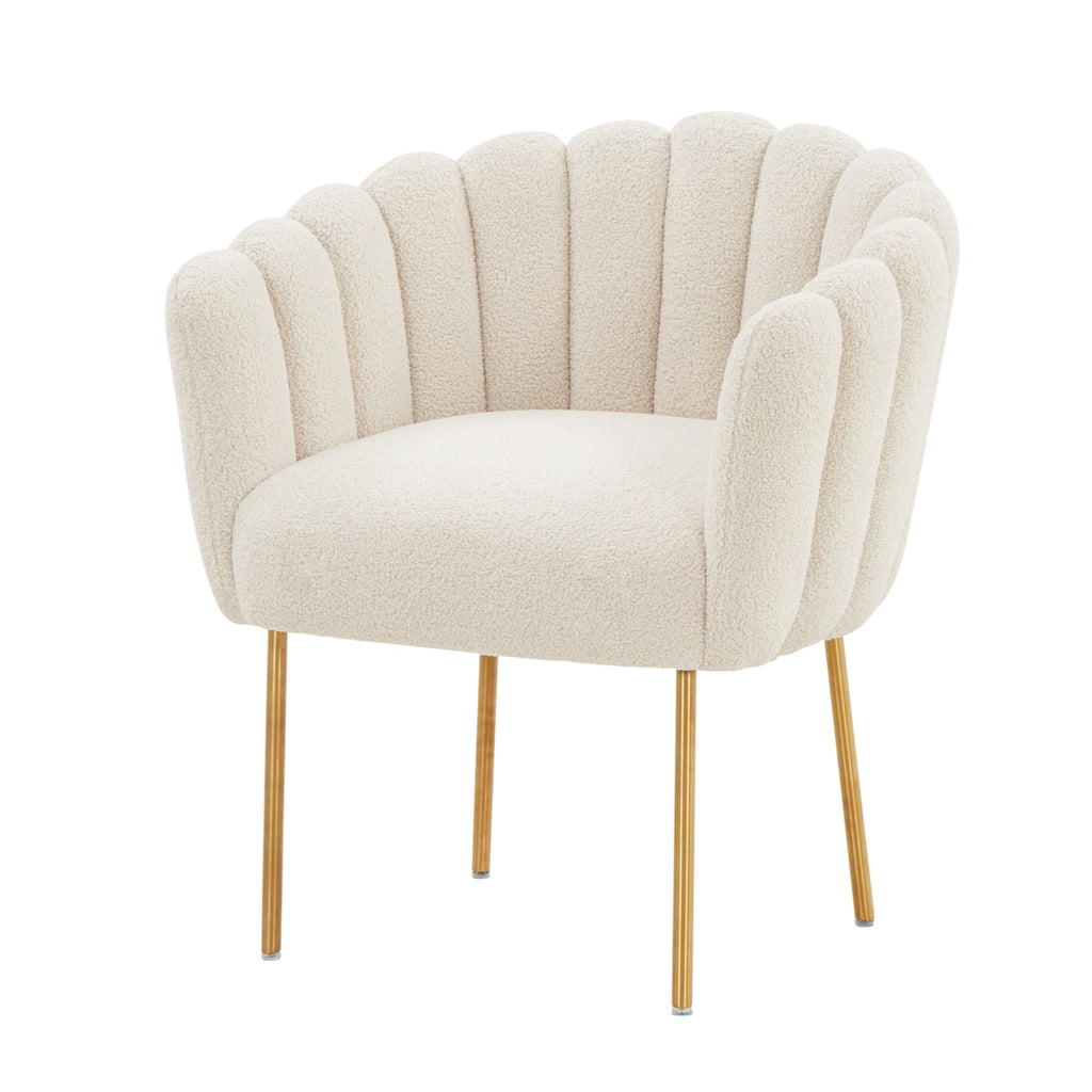 Navy/Gold Velvet Upholstered Feather Side Chair B435124