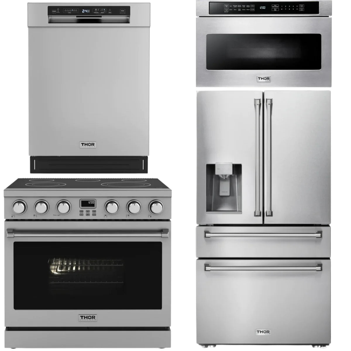 36 Electric Range, Refrigerator, Dishwasher and Microwave R323079