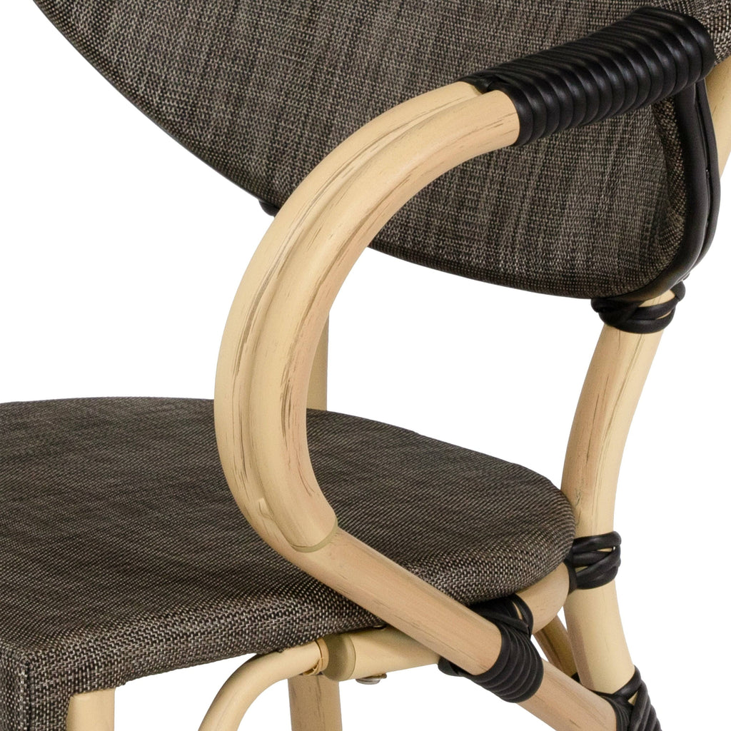 Natural Tone Patio Side Chairs Set of 2 H954