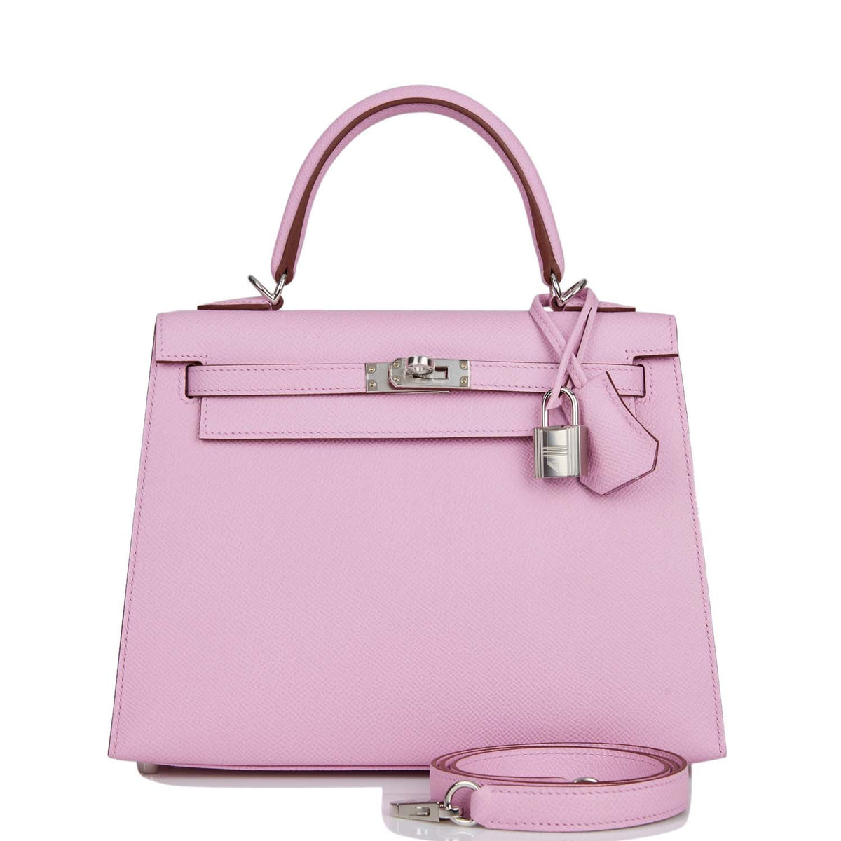 Mauve Sylvestre Epsom Palladium Hardware Kelly Sellier 25 N710