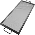 Black Steel Fire Pit Cooking Grate with Handles, Pack of 2 A428