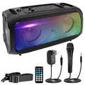 600W Rechargeable Portable Boombox Speaker with Microphone S464404