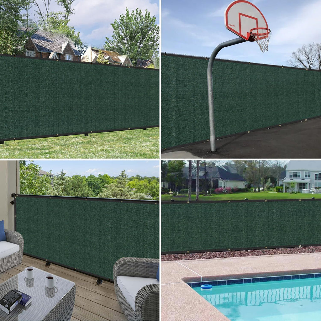 Green Heavy Duty Privacy Fence Screen 5' x 26' I434315