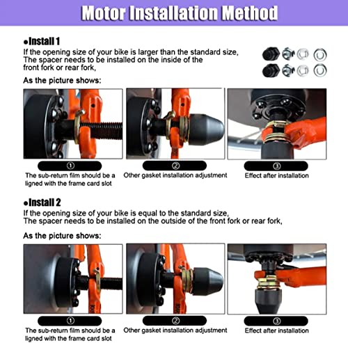 48V 1000W Front Motor Electric Bike Conversion Kit with KT-LCD6 Display C123
