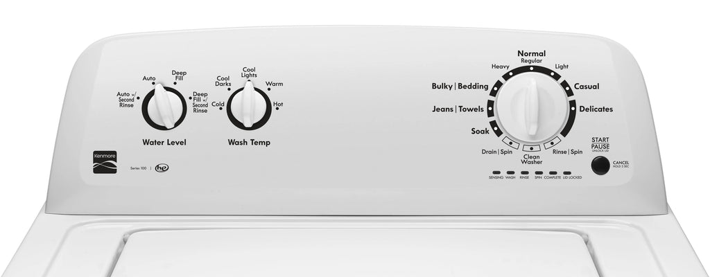 White Top-Load Washer with Dual Action Agitator, 3.5 Cu. ft. Capacity H69017