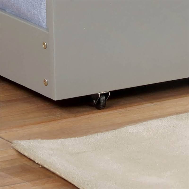 Gray Wood Twin Trundle Q57881