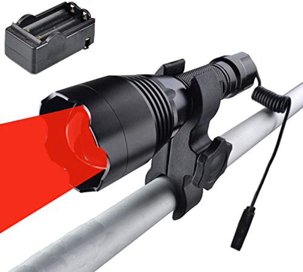 Red Adjustable Focus LED Flashlight H895