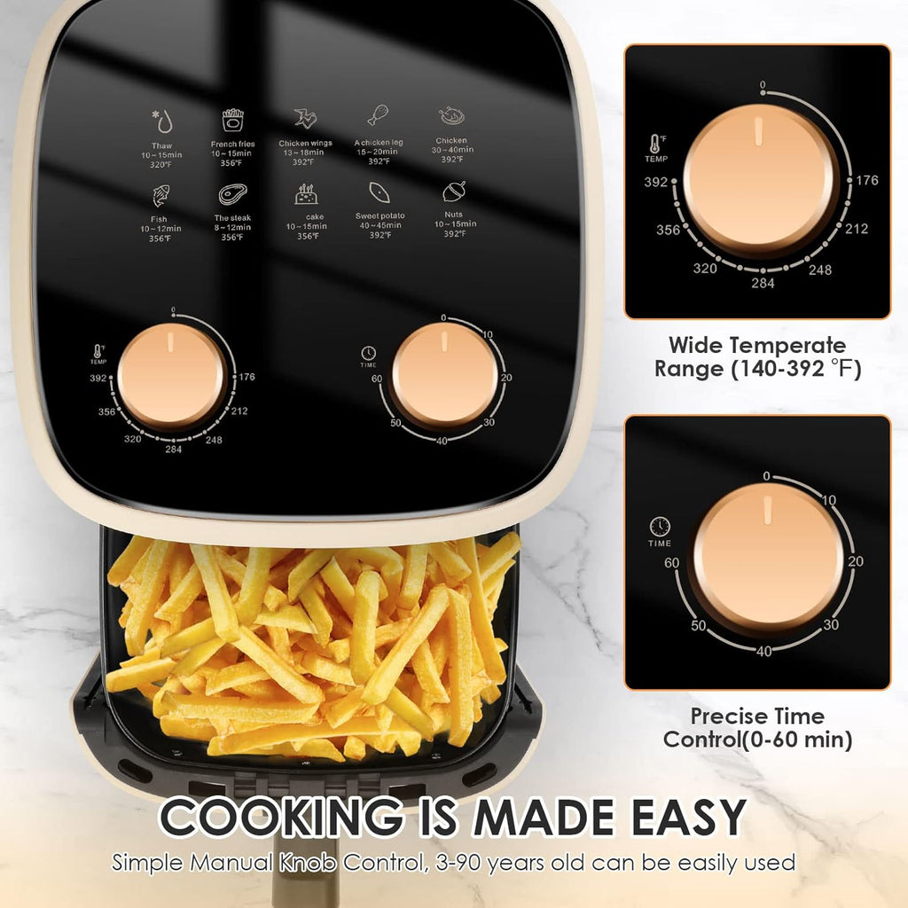 5.8Quart Air Fryer Oven with Viewing Window Non-stick Basket I47237