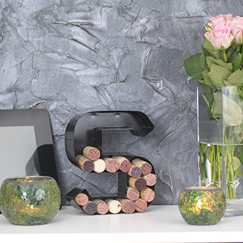 Metal Letter Wine Cork Keepsake Saver & Holder B565927