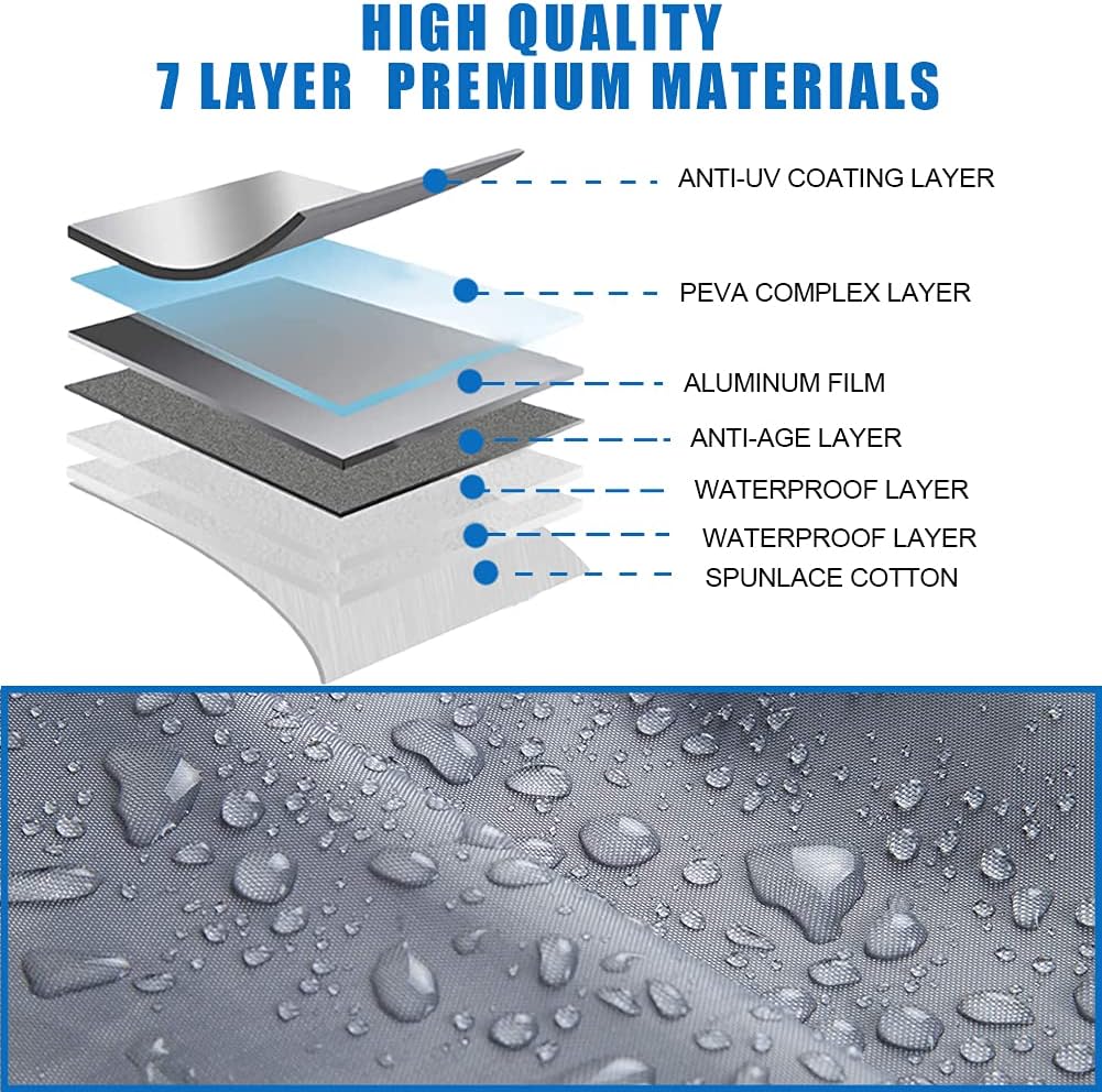 All Weather Waterproof Car Cover with Door Zipper W2293