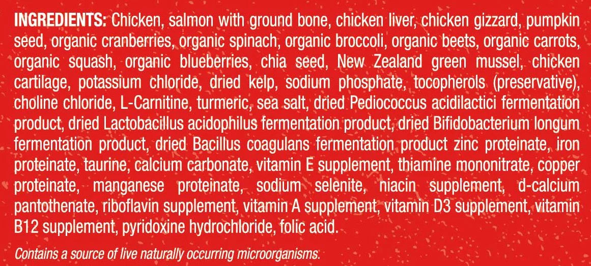 Chicken & Salmon Freeze-Dried Raw Dog Food, 5.5 oz L24410
