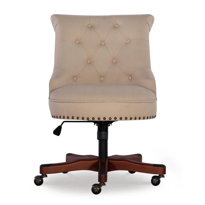 Beige Adjustable Swivel High Back Task Chair L722
