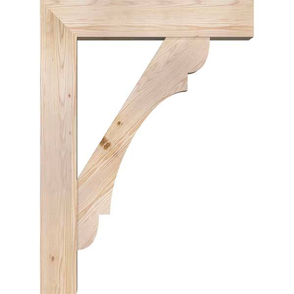 Douglas Fir Smooth Bracket with Offset Brace K191487