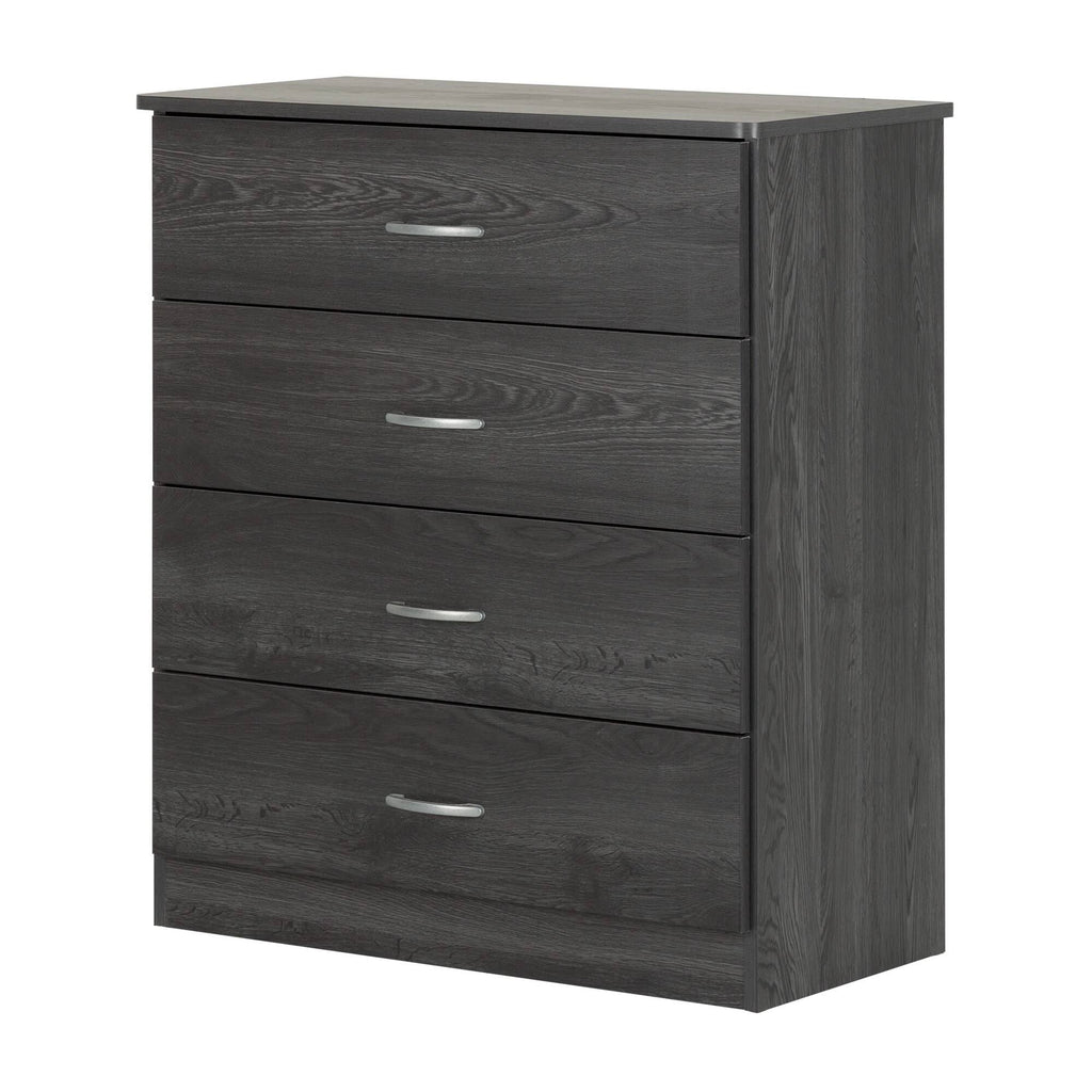 Pure Black 4 Drawer Chest E69017