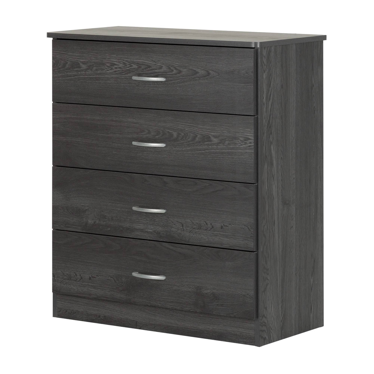 Pure Black 4 Drawer Chest E69017
