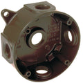 Bell 4 In. 5-Outlet 1/2 In. Bronze Weatherproof Outdoor Round Box V9698