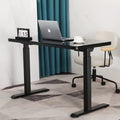 Black Glass Standing Desk N10050