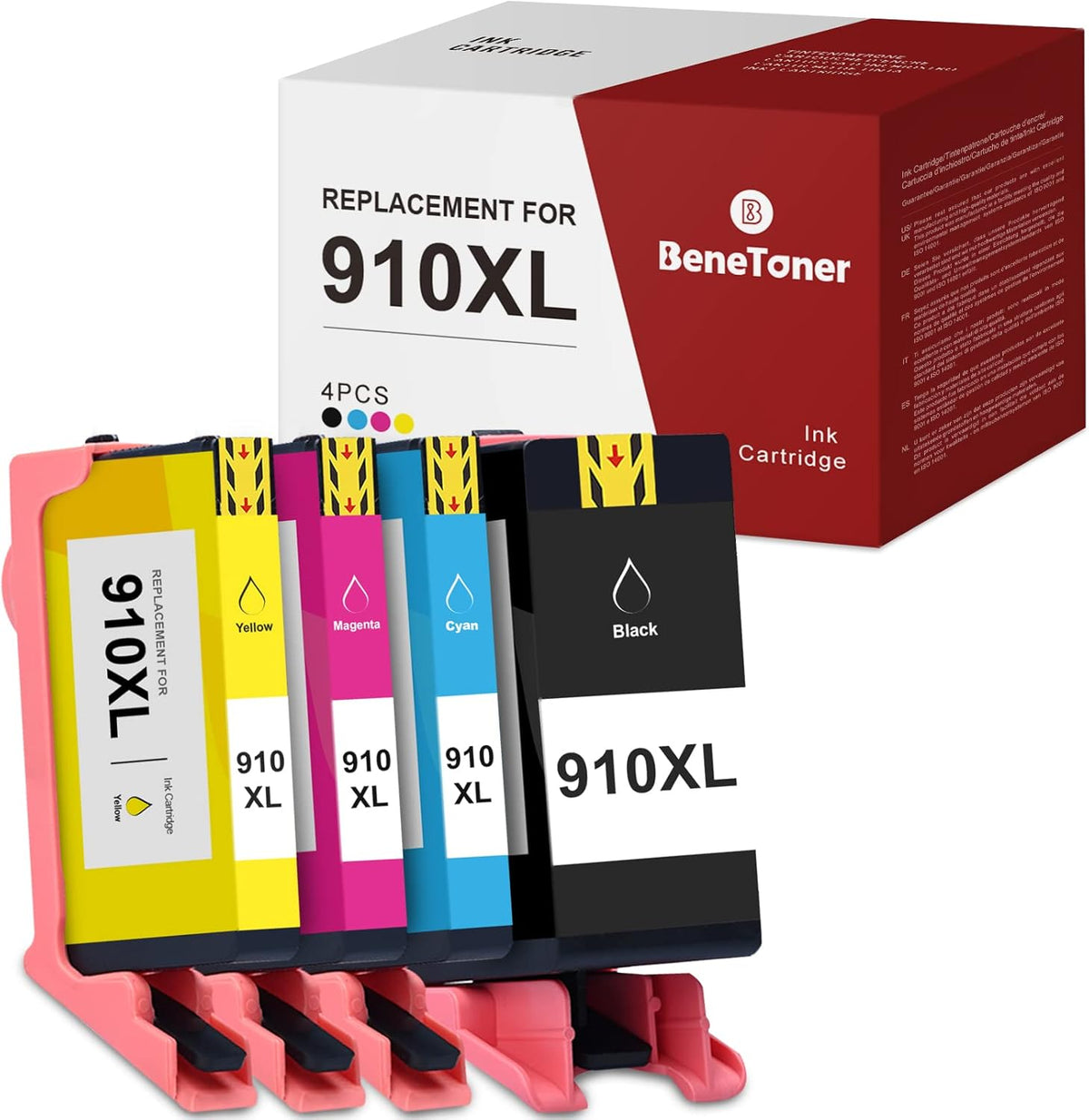 Remanufactured Ink Cartridge 4-Pack for HP 910XL Officejet Pro O383670