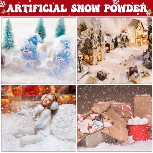 71 Ounces Fake Snow Decoration Artificial Snow Powder B203897
