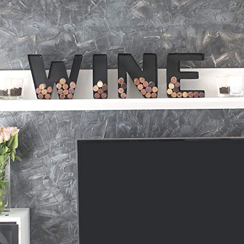 Metal Letter Wine Cork Keepsake Saver & Holder B565927