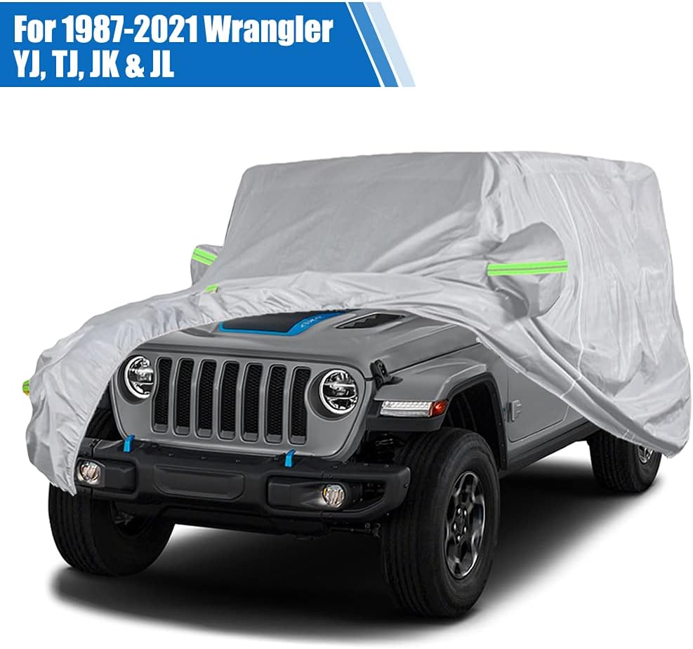 All Weather Waterproof Car Cover with Door Zipper W2293