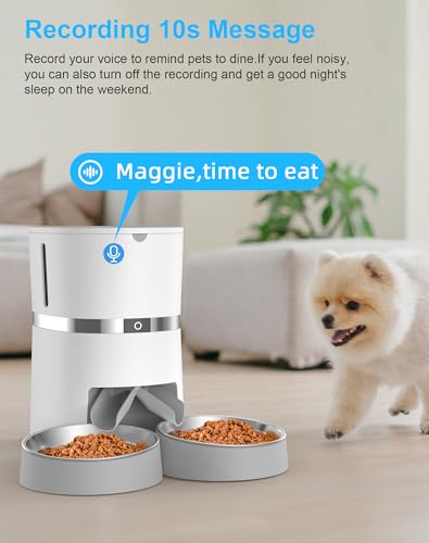 Automatic Cat Feeder with Two-Way Splitter and Double Bowls G505368
