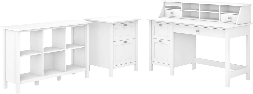 Computer Desk with Pedestal and File Cabinet R340636