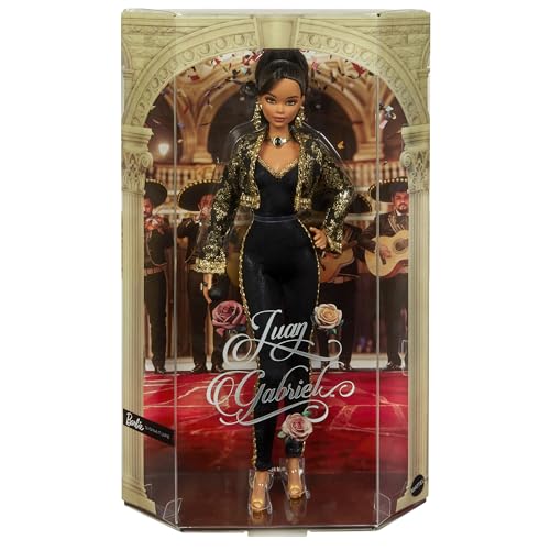 Black and Gold Suit Doll with Cropped Jacket and Golden Accessories A41807