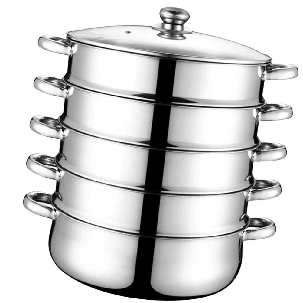 Stainless Steel 5 Layers 28cm Steamer Stockpot E767471