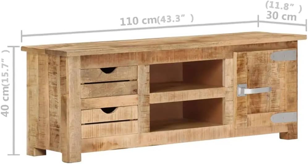 Rough Mango Wood TV Cabinet V104